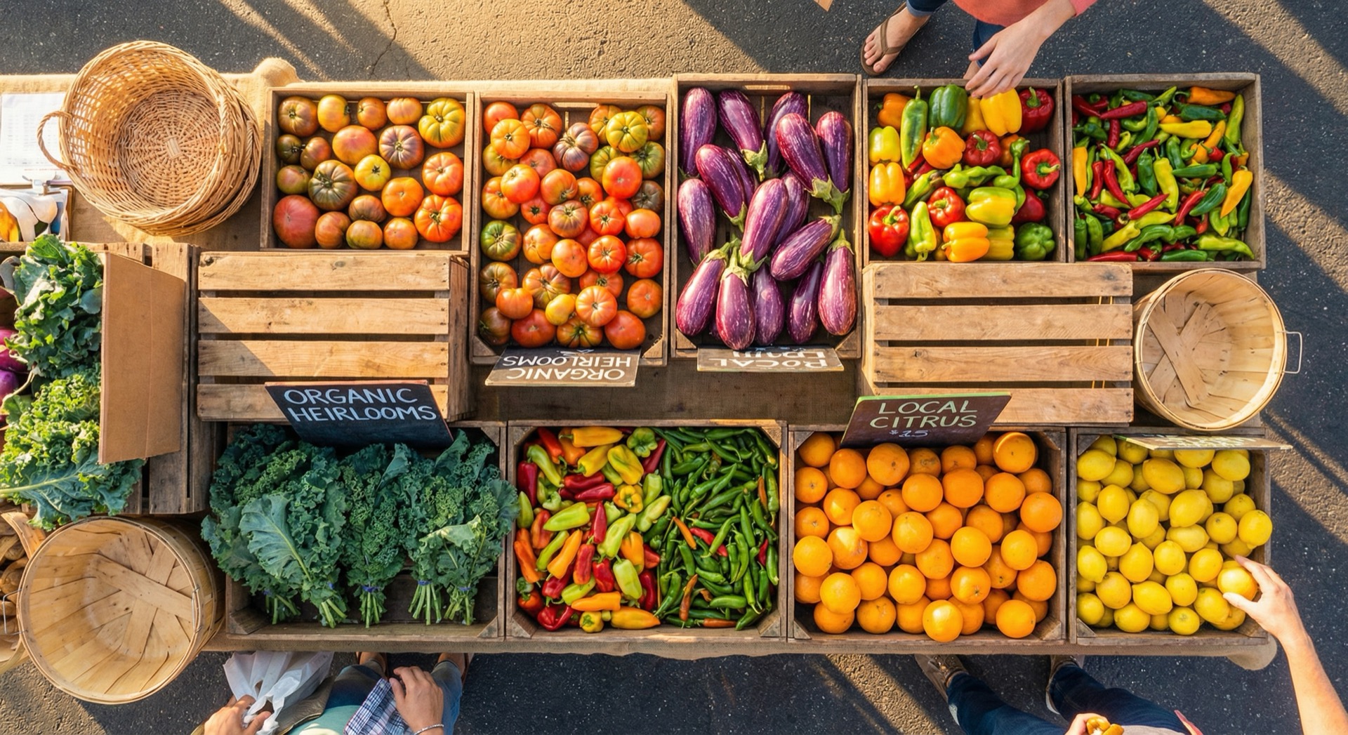 Fresh produce display
